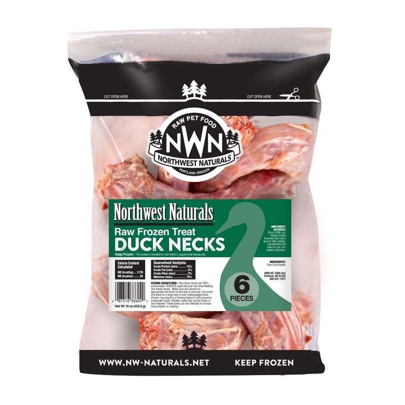 Northwest Naturals Frozen Duck Necks – 16ct