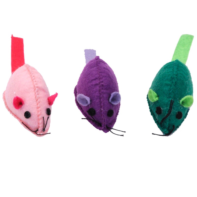 Rascals Felt Mice 5.25″