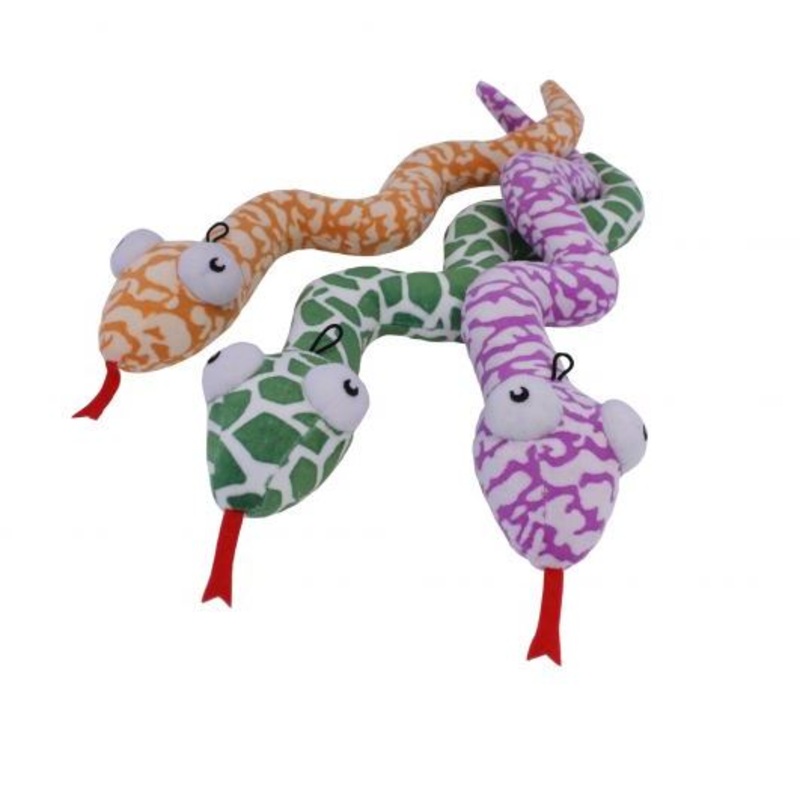 Snake Rattler Dog Toy