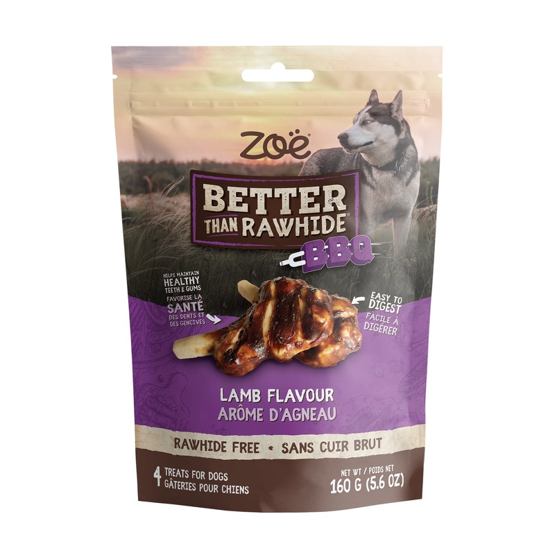 Zo Better Than Rawhide BBQ Chop – Lamb Flavour – 4 pack