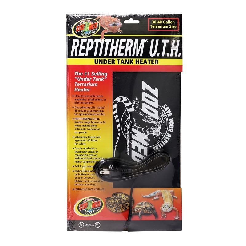 Zoo Med ReptiTherm Under Tank Heater, 30 – 40 Gallon