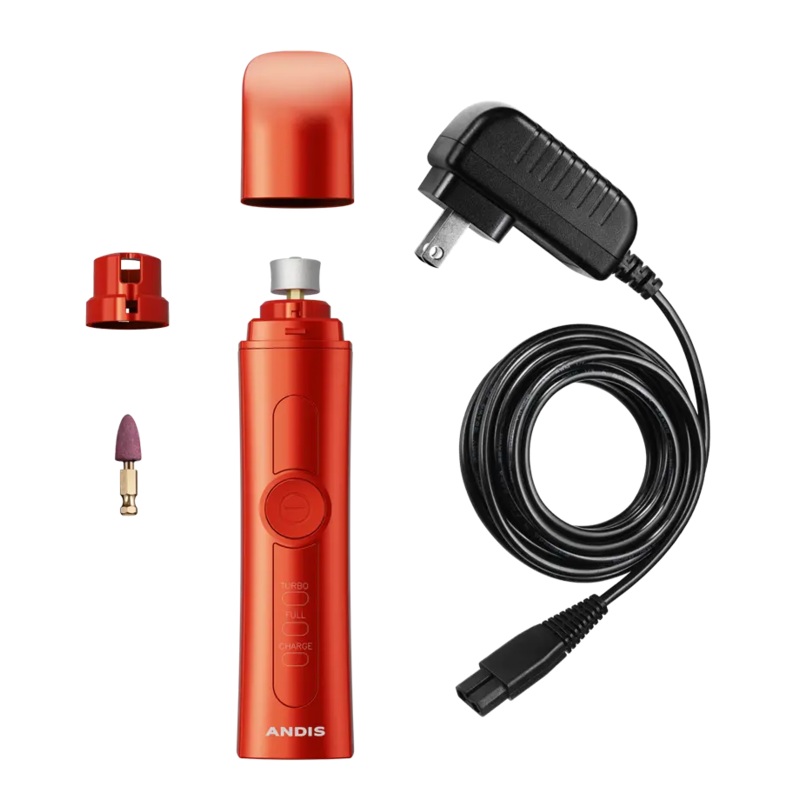 Andis Quiet Cord/ Cordless Nail Grinder – Orange