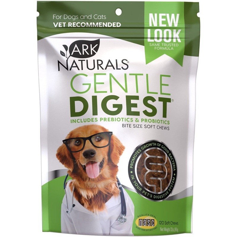 Ark Naturals Gentle Digest Soft Chews for Dogs and Cats 120 count