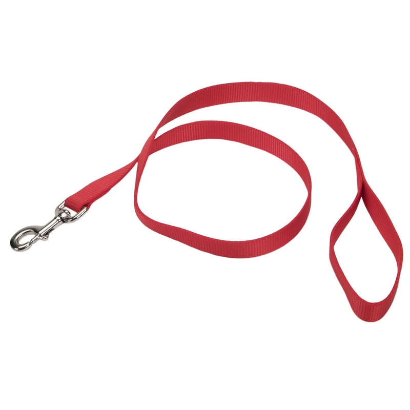 Coastal Dog Leash 6ft Red Width 1/2 inch