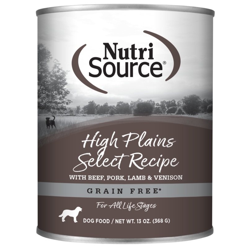 NutriSource High Plains Select Healthy Grain Free Wet Dog Food 13oz