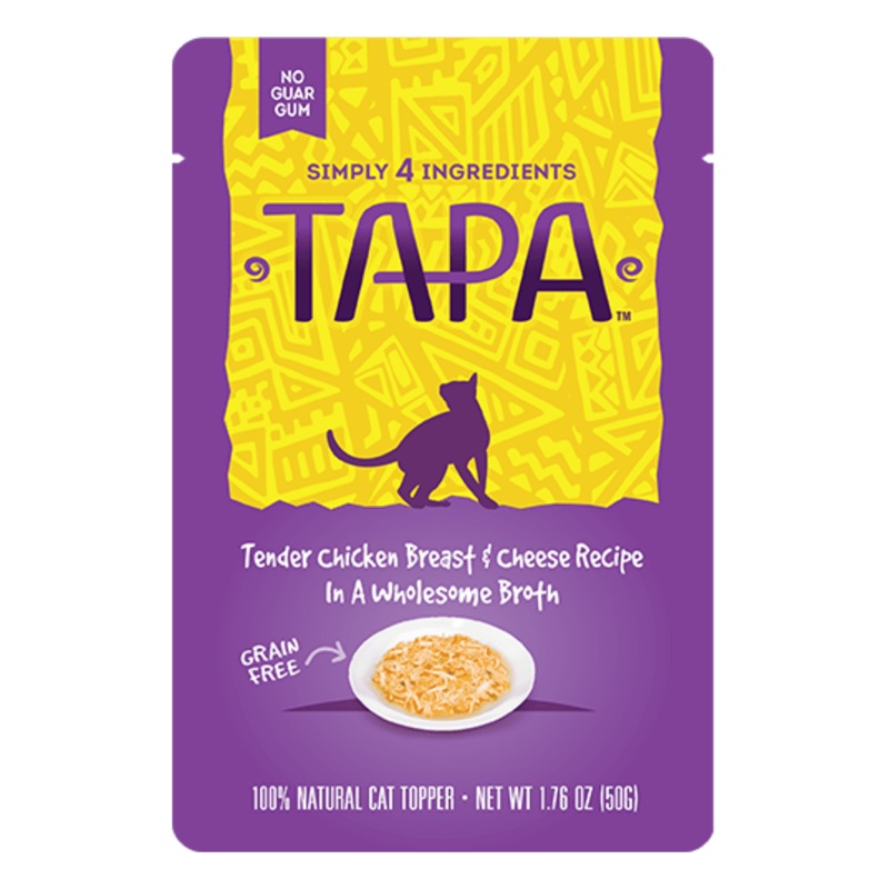 Rawz Tapa Tender Chicken Breast & Cheese Cat Food Recipe In Wholesome Broth 1.76 oz