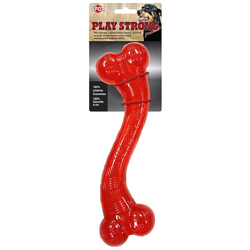 Spot Play Strong Rubber “S” Bone 12″