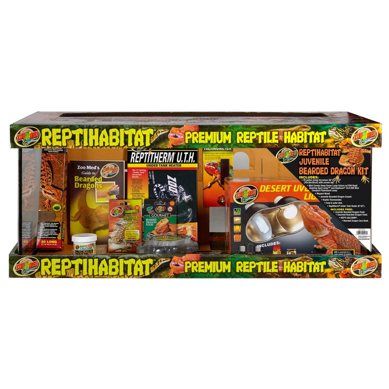 Zoo Med 20 Gallon ReptiHabitat Juvenile Bearded Dragon KIt