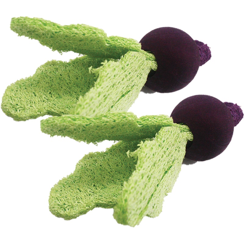 A&E Bird Cage Loofah Turnips Toy for Small Animal Small