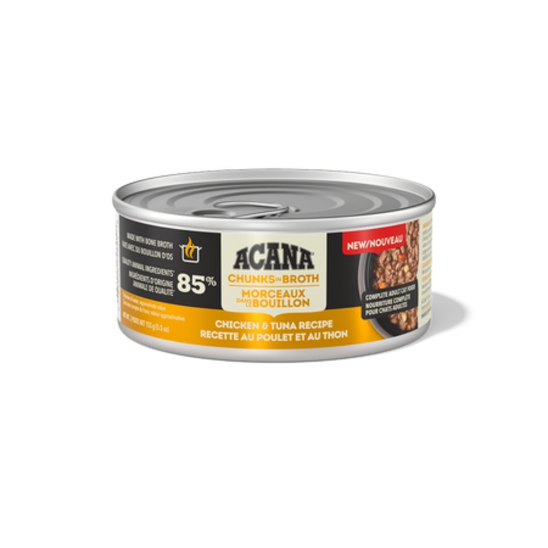 Acana Cat Chunks in Broth Chicken & Tuna Recipe 5.5oz Single Can 5.5oz