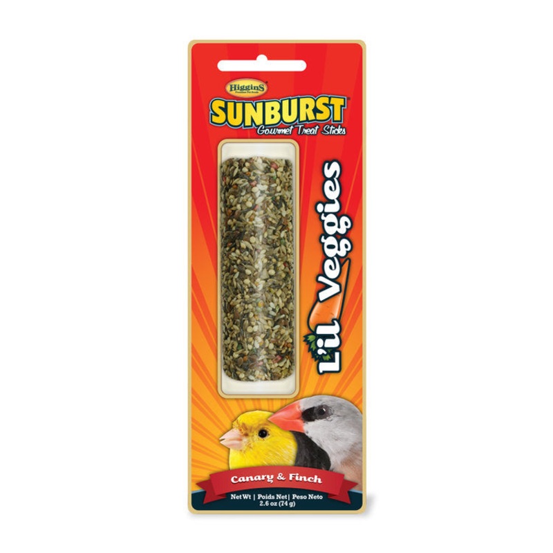 Higgins Sunburst L’il Veggies Avian Stick Treat 2.6 oz.