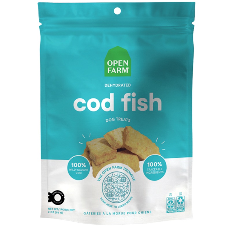 Open Farm Dehydrated Cod Fish Treats 2.25 oz