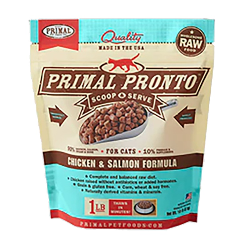 Pronto Chicken & Salmon Formula Frozen Raw Cat Food 1 Pound