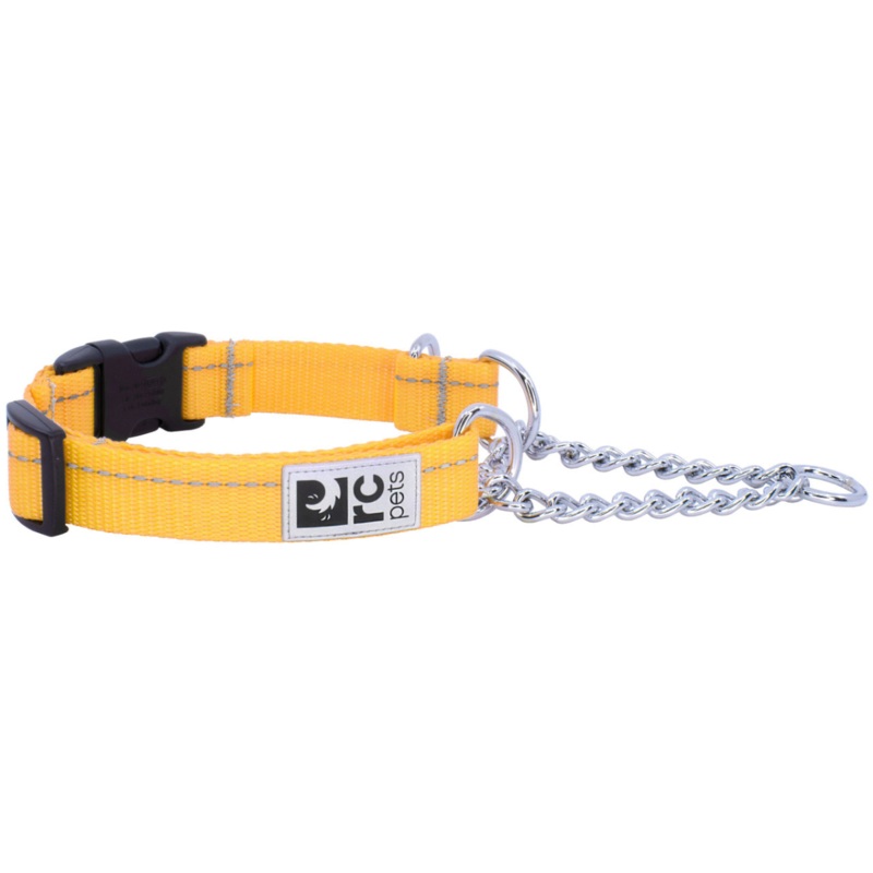 RC PETS Dog Primary Training Clip Collar, Marigold, M, 1″/ 14″ – 19″