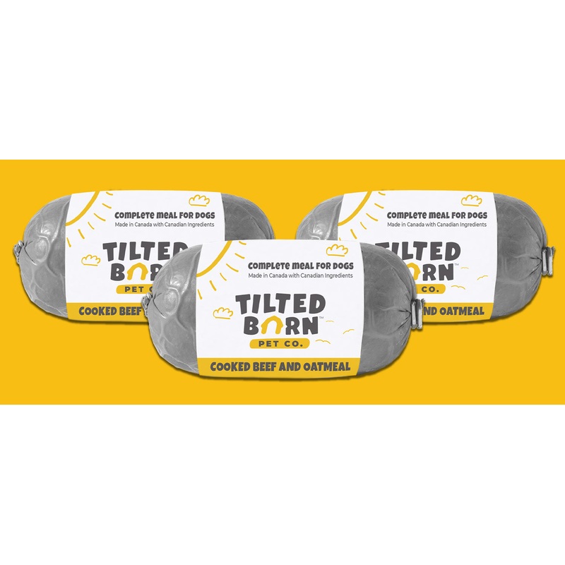 Tilted Barn Complete Cooked Beef and Oatmeal Dog Food 453g