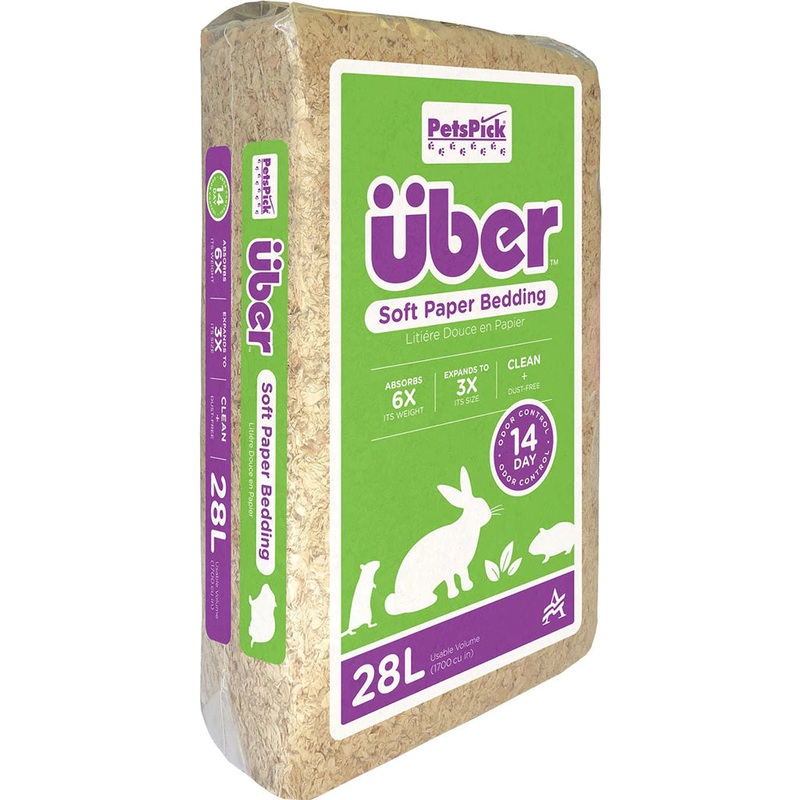 Uber Soft Paper Pet Bedding Natural 28 liter