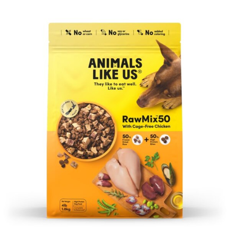 Animals Like Us RawMix50 with Cage-Free Chicken for Dogs 4 LB