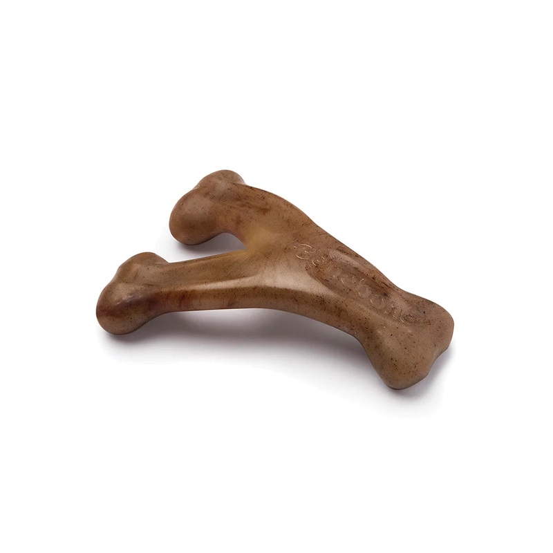 Benebone Bacon Wishbone Dog Toy Small