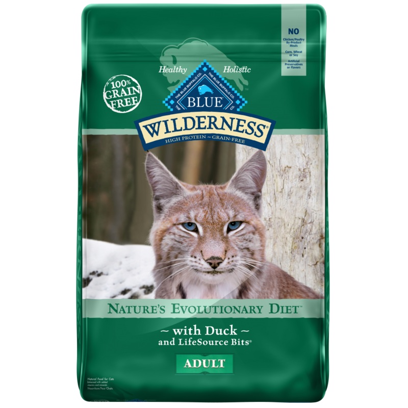 Blue Buffalo Wilderness High-Protein Grain-Free Adult Duck Recipe Dry Cat Food