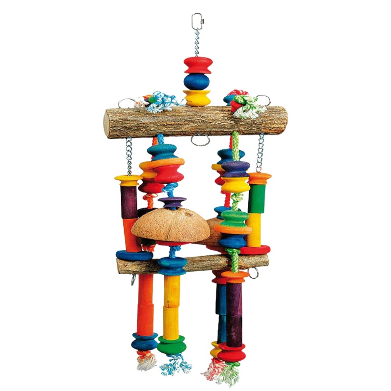 Fun Factory  Colourful Chew and Climb Toy for Parrots