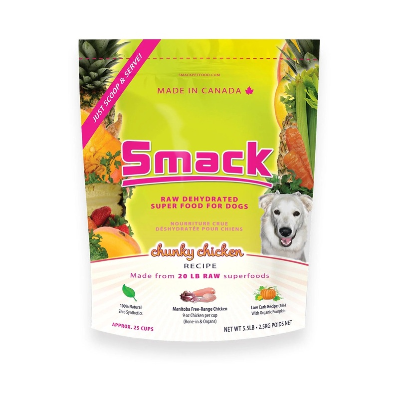 Smack Chunky Chicken Raw Dehydrated Dog Food 25g
