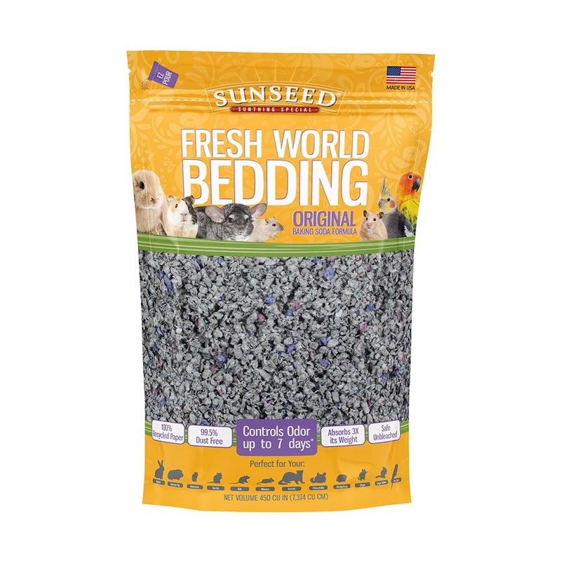 Sunseed Fresh World Bedding Original Baking Soda Formula for Small Animal 450 cu. in.