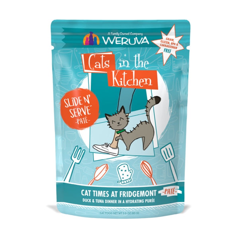 Weruva Cats in the Kitchen Pat Cat Times at Fridgemont Duck & Tuna Dinner 3.0 Oz – Single