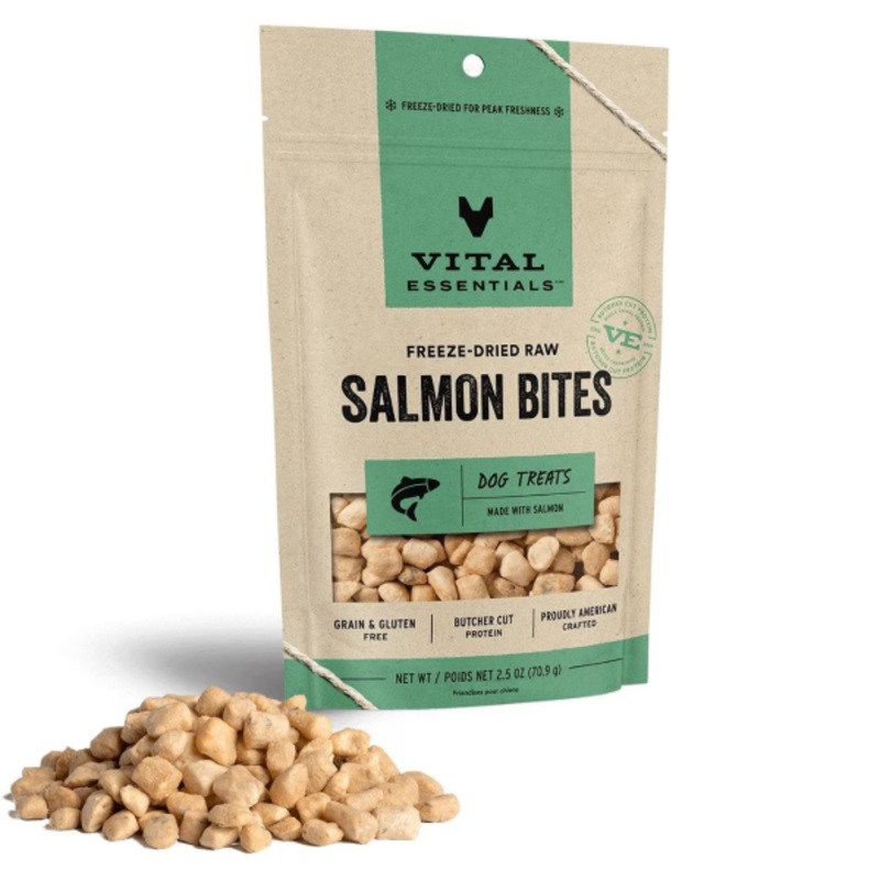 Wild Alaskan Salmon Freeze-Dried Grain-Free Dog Treats 2.5-oz