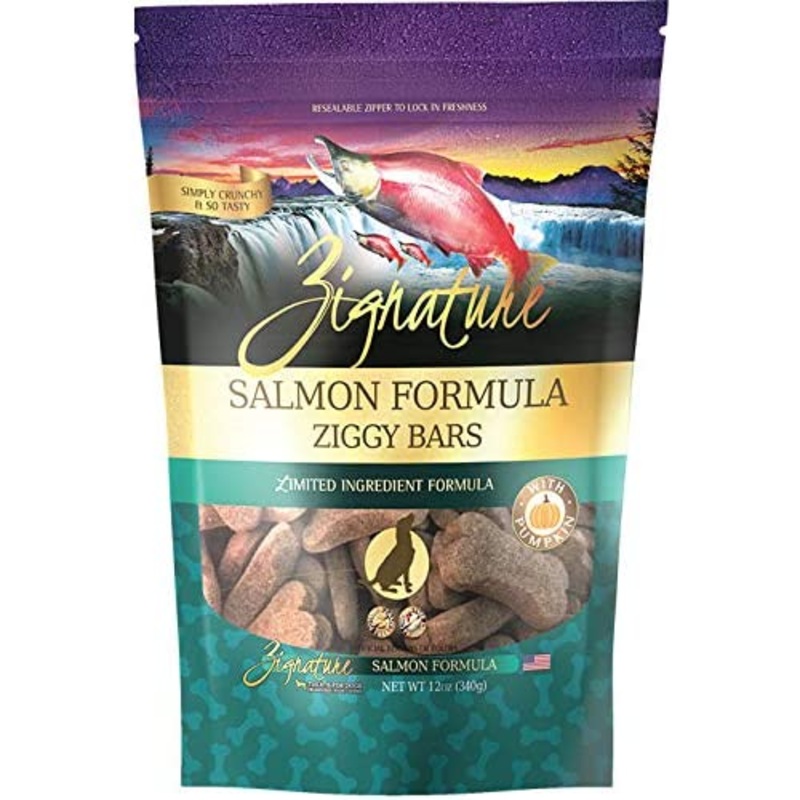 ZIGGY BARS DOG BISCUIT SALMON FORMULA TREATS 12OZ
