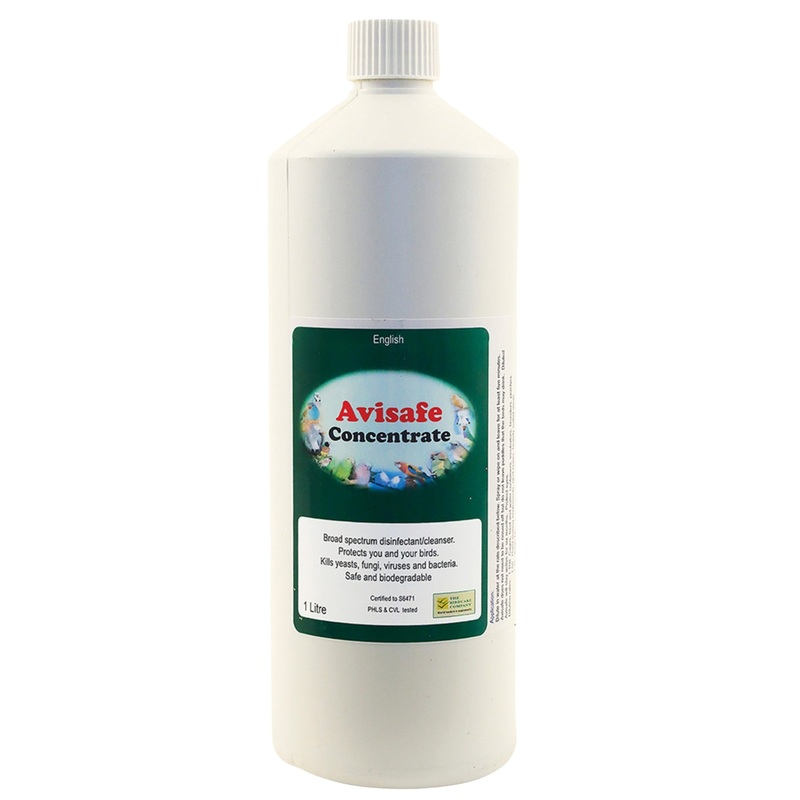 Avisafe Concentrated Disinfectant 1L  DEFRA-Approved Avian Cleaner