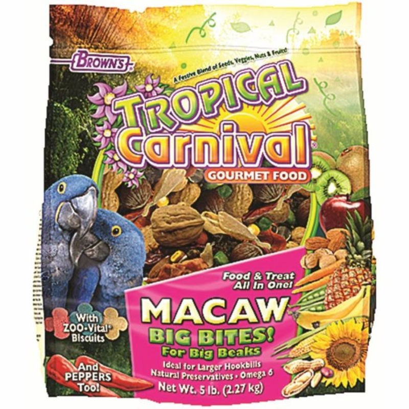 Browns Tropical Carnival Macaw Bird Food 5-lb