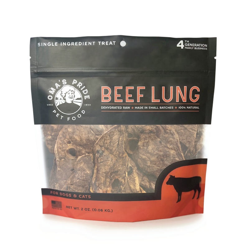 Oma’s Pride Beef Lung Treats 2 Oz