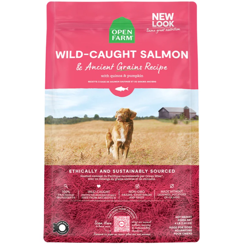 Open Farm Ancient Grain Wild Salmon Dog Food 9.98kg