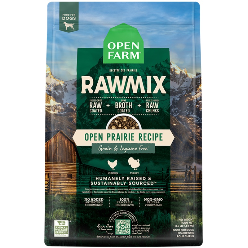 Open Farm Open Prairie Grain-Free RawMix for Dogs 20 LB