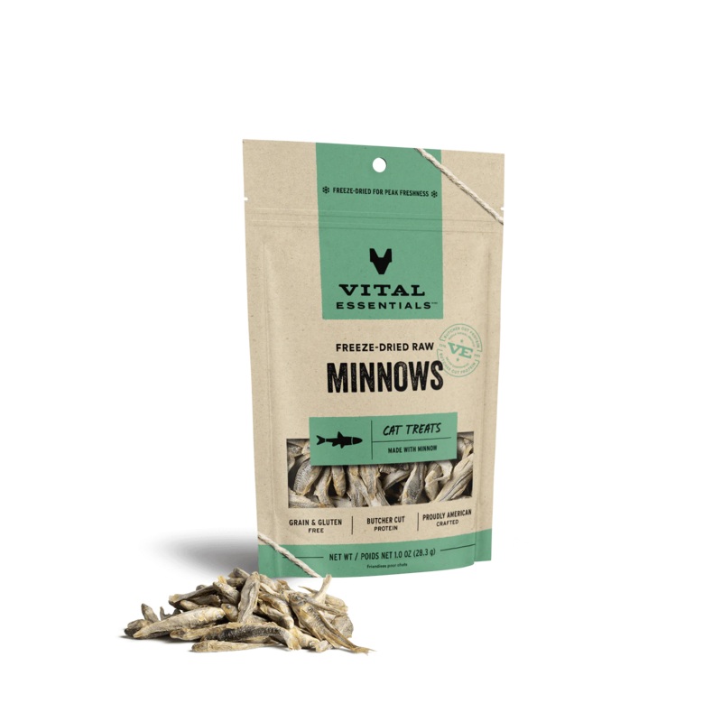 Vital Essentials Freeze Dried Raw Minnows Cat Treats .5 Oz