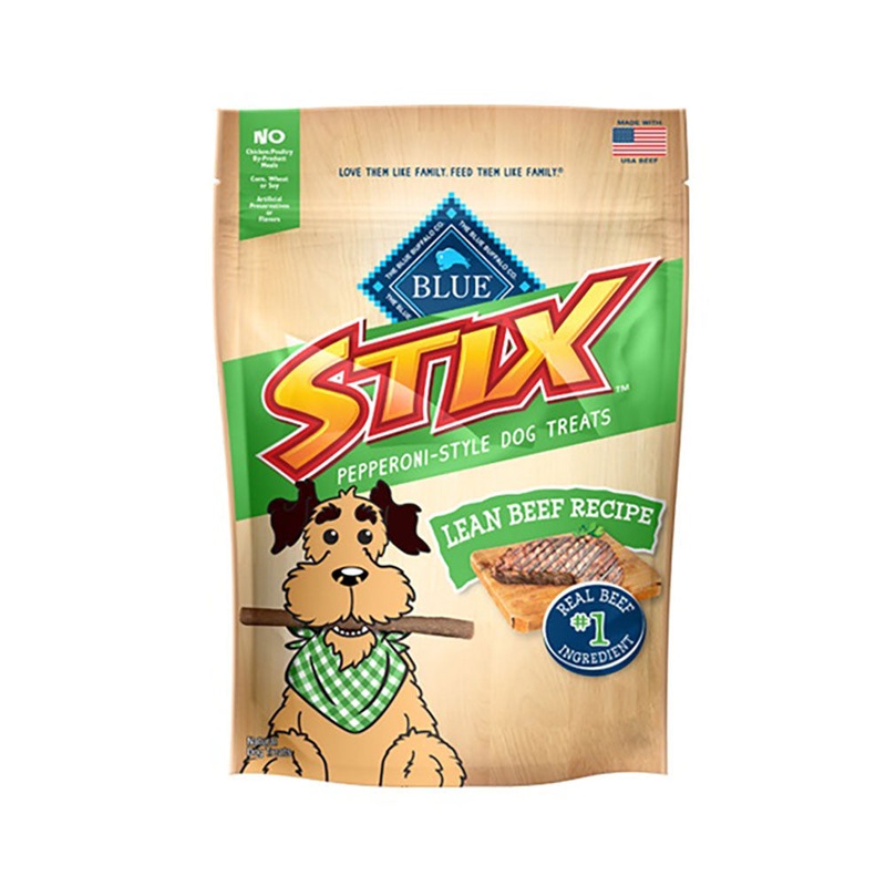 Blue Buffalo Stix Lean Beef Recipe Soft-Moist Dog Stix 6 Oz