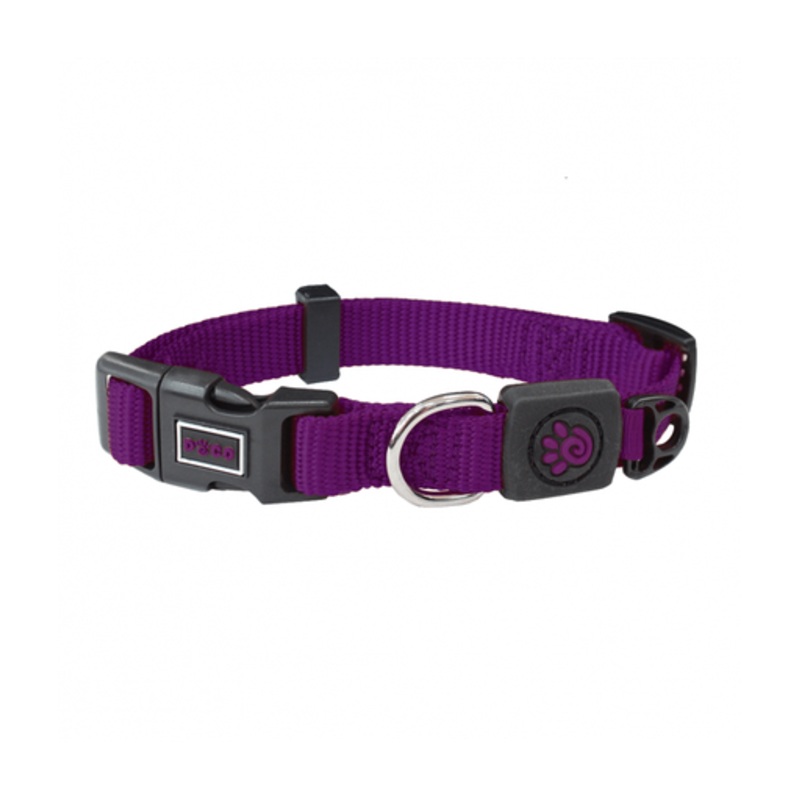 DOCO Signature Nylon Collar (DCSN002)[Color – Purple, Size – M]
