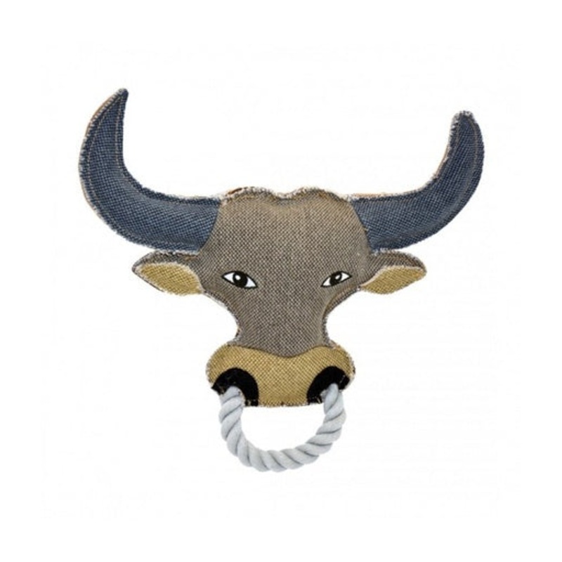 Duvo Canvas bull Dog Toy 26 x 27cm[Dimension – 26 x 27cm]