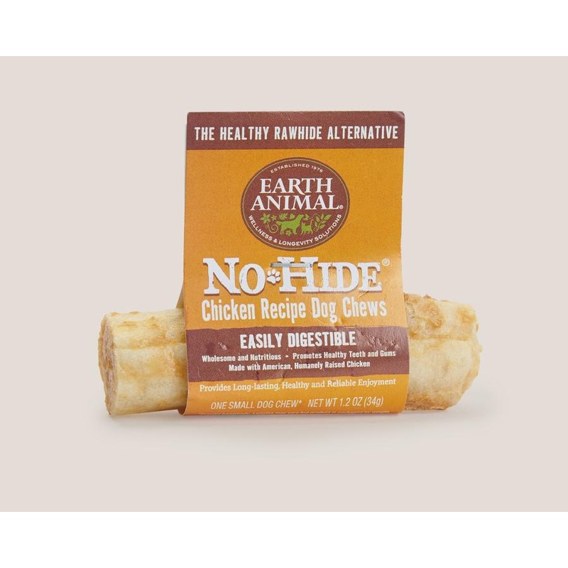 Earth Animal Chicken No-Hide Wholesome Dog Chews Single – Medium