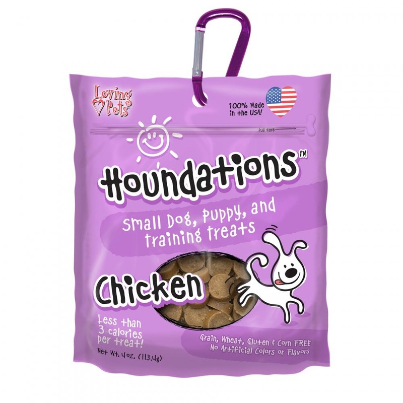 Loving Pets Houndations Grain Free Chicken Training Dog Treats 4-oz