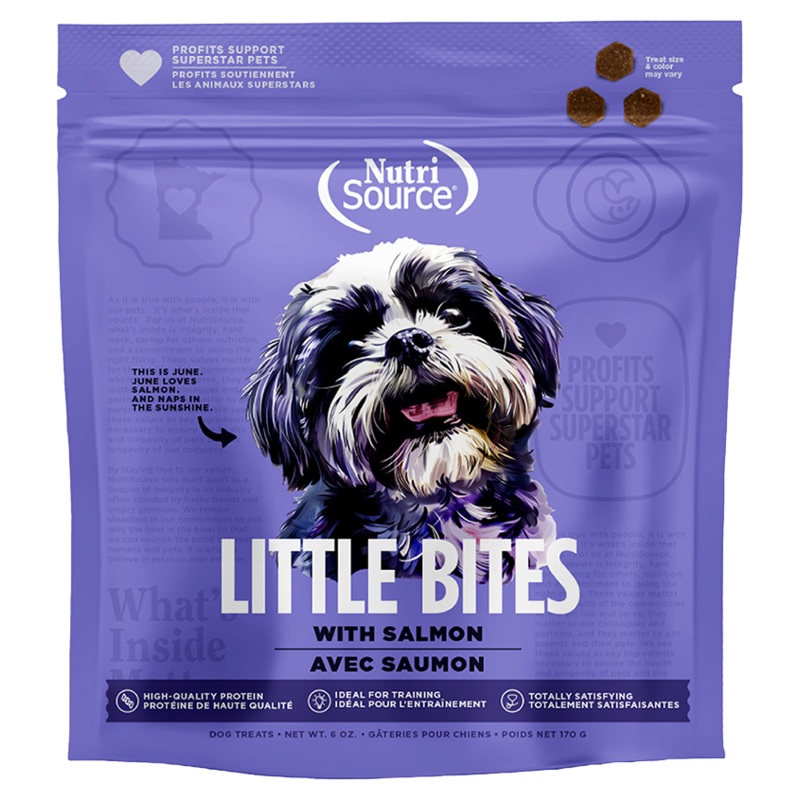 Nutrisource Salmon Little Bites High-Quality Dog Training Treats – 6oz