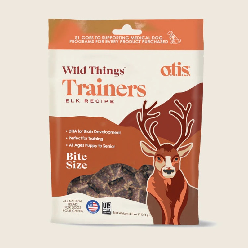 Otis Wild Things Trainers Elk Recipe Dog Treats 4 oz