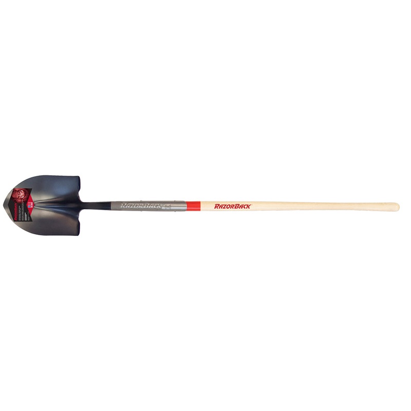 Razor-Back Round Point Shovel 58.5 height  8.82 width  5 depth