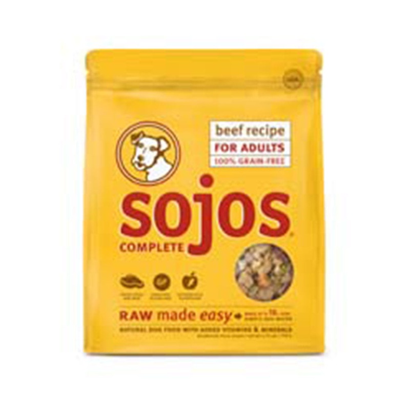 Sojos Complete Grain Free Beef Recipe Dog Food 1.75 Lbs