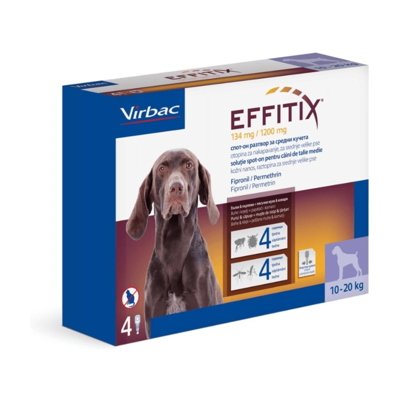Virbac – Effitix 10-20kg 1 Pipette