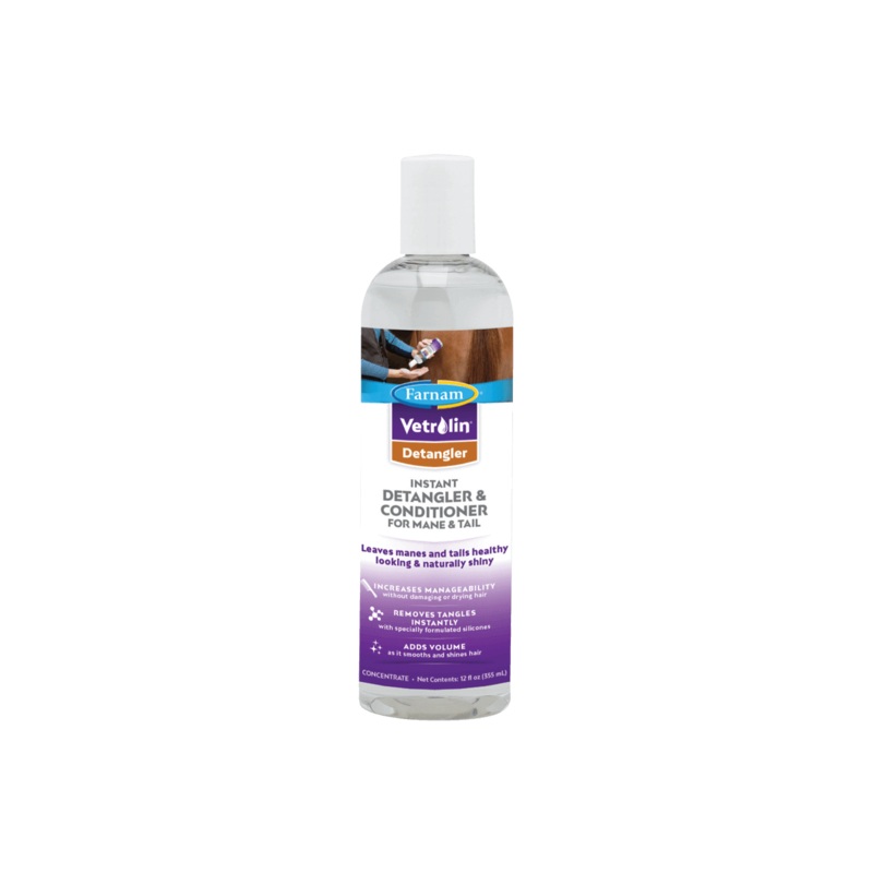 Farnam Vetrolin Detangler Instant Detangler & Conditioner for Mane & Tail 12 OZ
