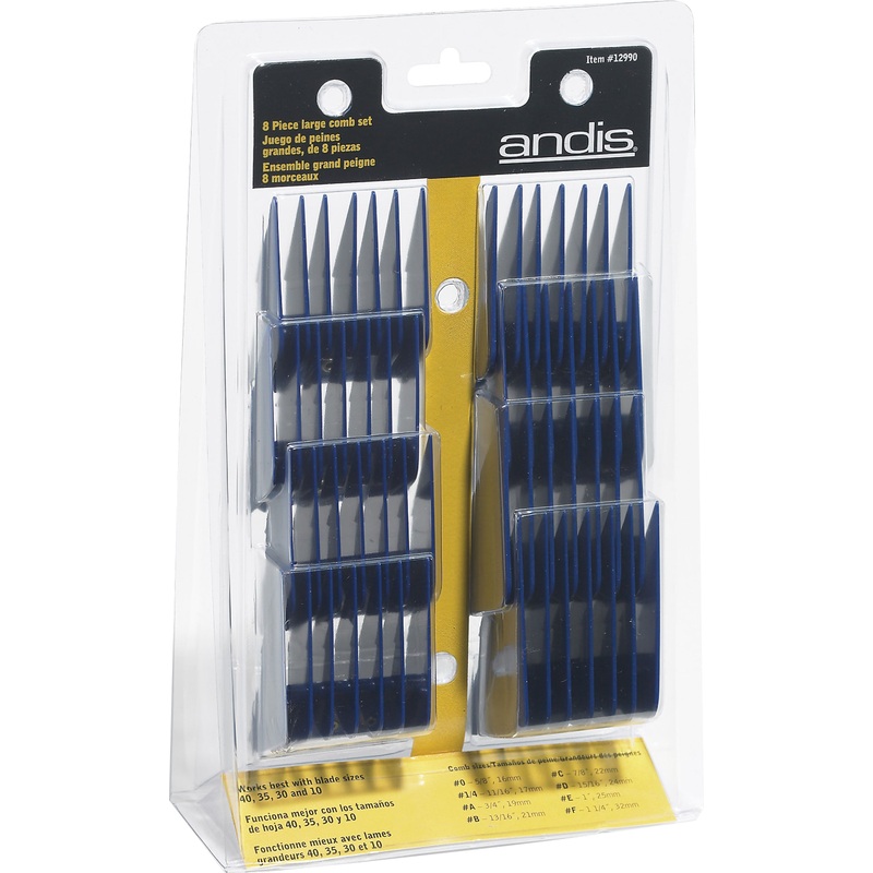 Andis – Comb Set Large (8pk) Large