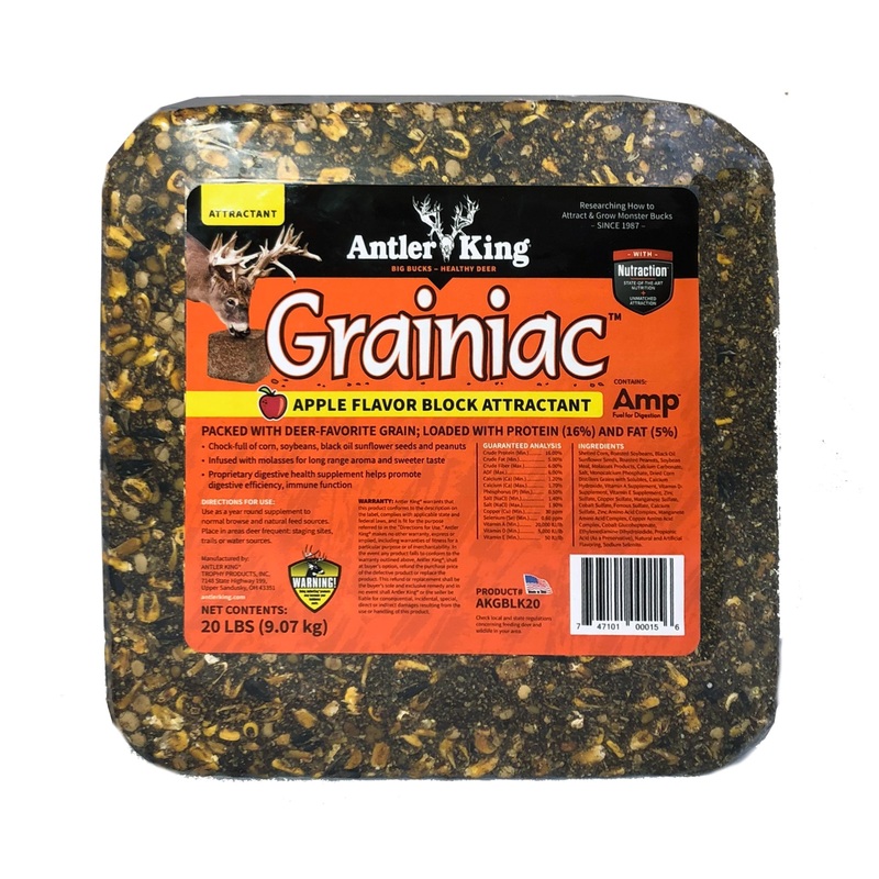 Antler King Grainiac Apple Flavor Block Attractant 20 lb