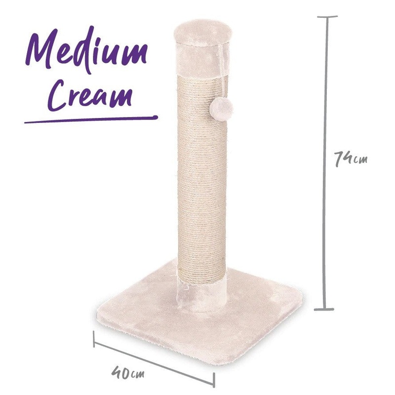 KAZOO CAT SCRATCHER POST MEDIUM ASH