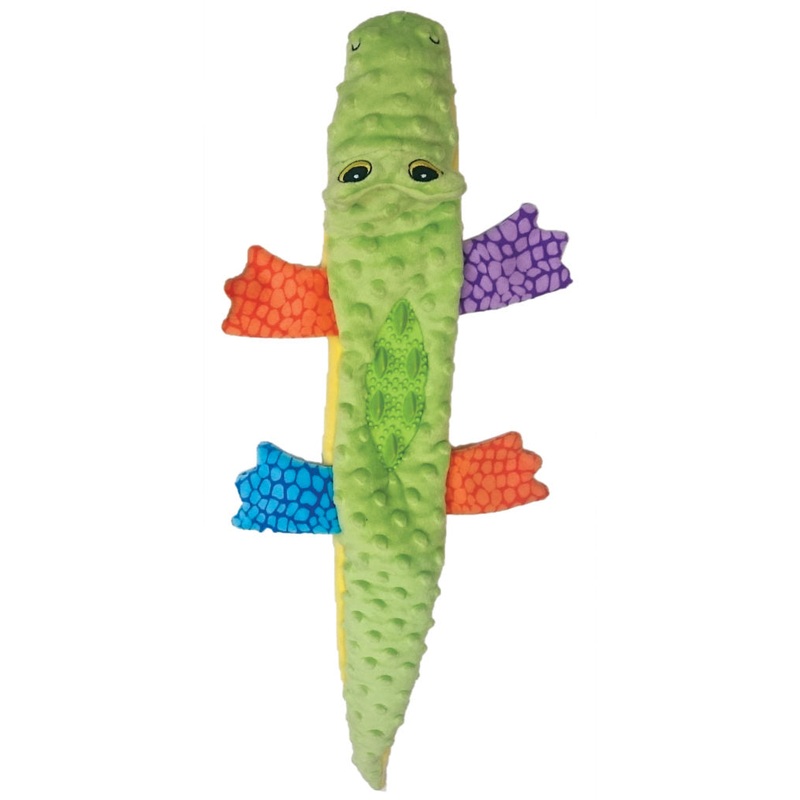 SPOT Plush Nubbins Crocodile Plush with Rubber Teething Toy 18″